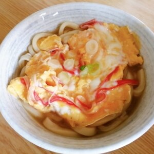 カニカマ卵うどん